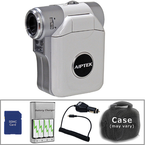 Aiptek ISDV2 4 Flash Memory Camcorder Basic Kit White
