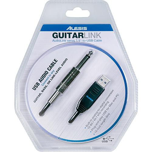 Alesis GuitarLink - 1/4" to USB Cable