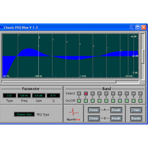 Algorithmix Classic PEQ Blue - EQ Plug-In