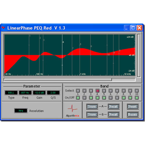 Algorithmix LinearPhase PEQ Red - EQ Plug-In
