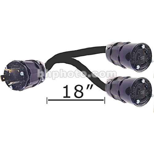 Altman 2-Fer Twist-Lock Cable - 2 Female, 1 Male, 36"