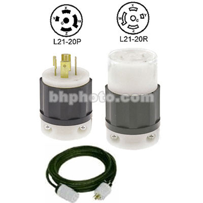 Altman Extension Cable - Twist-Lock - 5' - 20 Amps