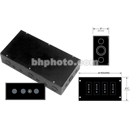 Altman Plug-In Box, 4 Flush Stage-Pin Receptacles, Pipe, 20A