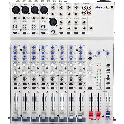 Alto Professional S12 12-Channel 2-Bus Desktop Recording Mixer