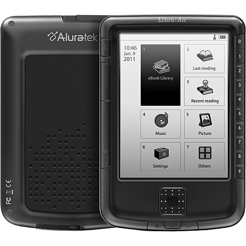 Aluratek LIBRE | Air eBook Reader With Wi-Fi