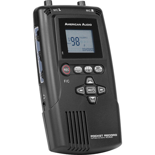 American Audio Pocket Record Portable Digital Audio Recorder
