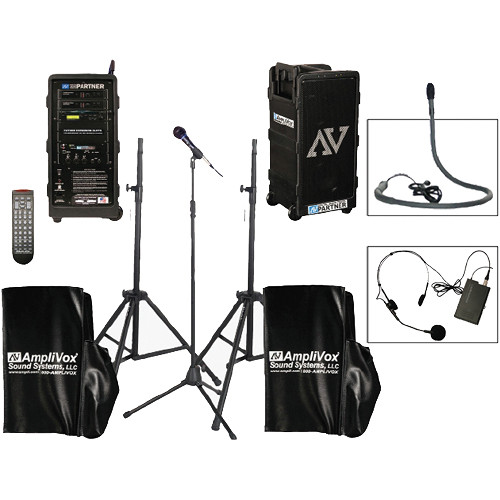 AmpliVox Sound Systems B9154-HSC Platinum Digital Audio Travel Partner PA Package