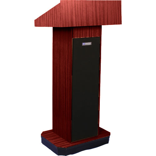 AmpliVox Sound Systems S505 Executive Sound Column Lectern (Mahogany)