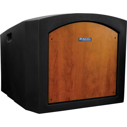 AmpliVox Sound Systems Pinnacle Tabletop Lectern (Non-Sound, Medium Oak)