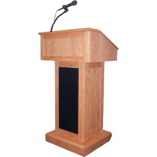 AmpliVox Sound Systems SSG3020 Victoria Lectern System (Natural Oak)