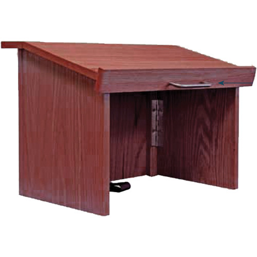 AmpliVox Sound Systems W242 Travel-Lite Tabletop Lectern (Mahogany)