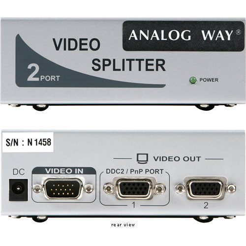 Analog Way DVS Dual VGA Splitter - for Dual VGA Monitoring