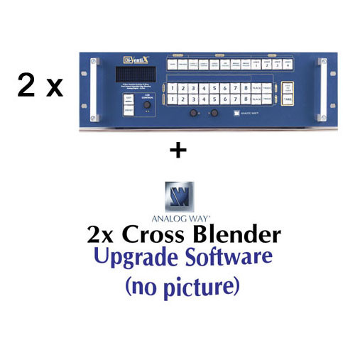 Analog Way DVX8022 DI-VENTIX Video Mixer & Seamless Switcher with CROSS BLENDER Software (2 Units)
