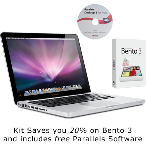 Apple 13.3" MacBook Pro Notebook Computer with Bento 3 and Parallels 5 Software