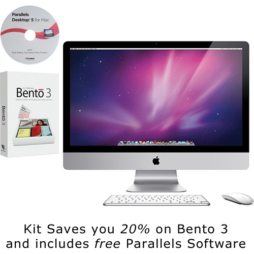 Apple 27" iMac Desktop Computer (Late 2009) with Bento 3 and Parallels 5 Software