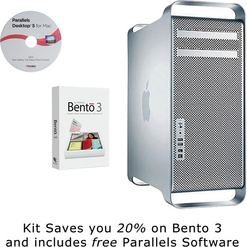 Apple Mac Pro Desktop Computer Workstation (Early 2009) with Bento 3 and Parallels 5 Software