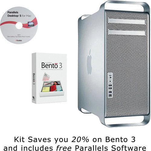 Apple Mac Pro Desktop Computer Workstation (Early 2009) with Bento 3 and Parallels 5 Software