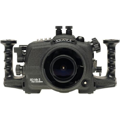 Aquatica Underwater Housing w/ Double Nikonos Bulkheads for Canon 5D Mark II