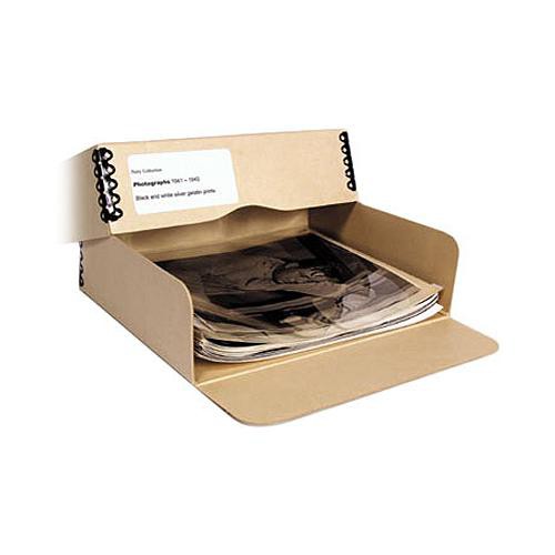 Archival Methods Drop Front Archival Storage Box (8.5 x 10.5 x 3", Tan)