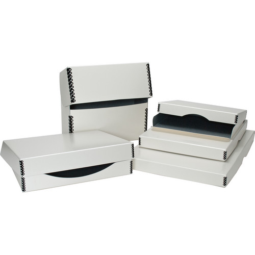 Archival Methods Drop-Front Archival Storage Box (White, 11.75 x 15 x 1.5")