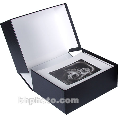 Archival Methods Onyx Portfolio Box (20.25 x 24.25 x 3", Black Buckram/White)
