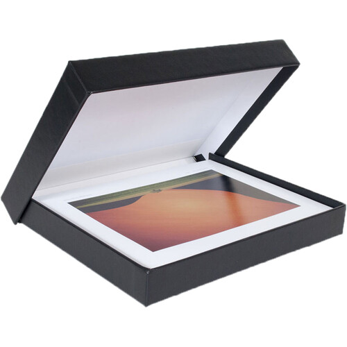 Archival Methods Onyx Portfolio Box (13 x 19 x 1.4", Black Buckram with White Interior)