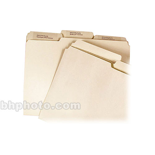Archival Methods File Folders (Letter Size , Half Tab, 50 Pack)