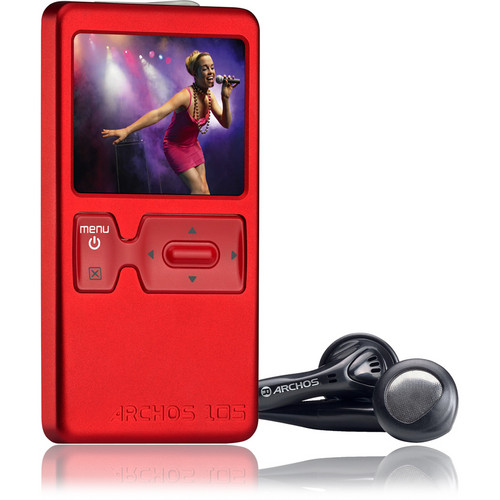 Archos 105 Mini Multimedia Player  (Red)
