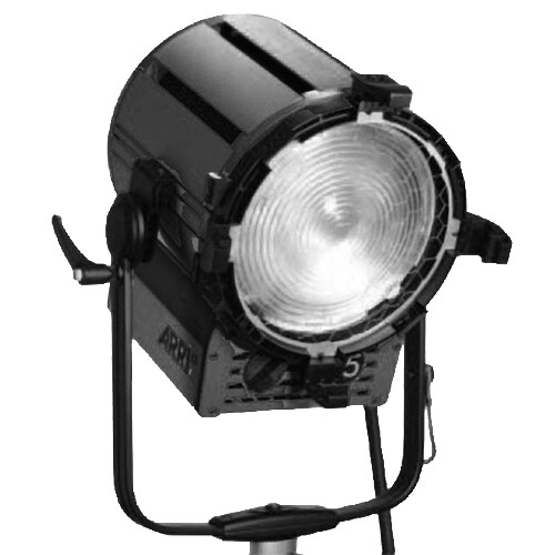 ARRI ST5 5000W Studio Fresnel with Stand Mount (120-230 VAC, Black)