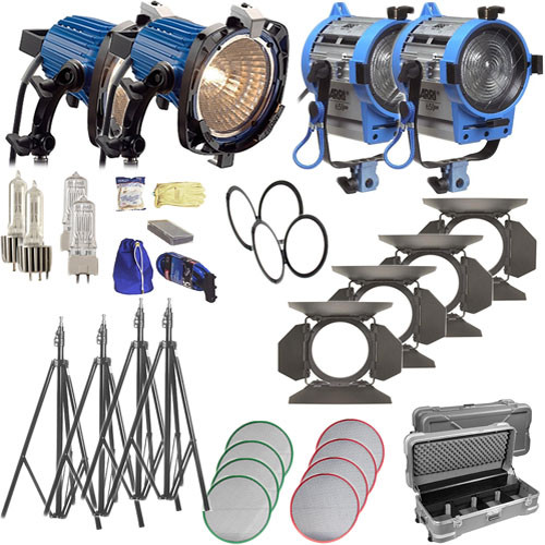 ARRI ARRILITE / Fresnel Tungsten 4-Light Combo Kit (220-240 VAC)