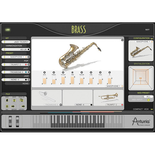 Arturia BRASS 2 - Virtual Instrument