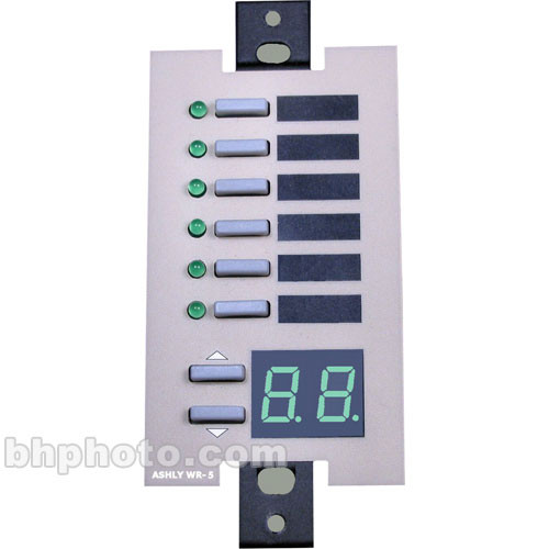 Ashly WR-5 Wall-Mount Programmable Multifunction Remote Control
