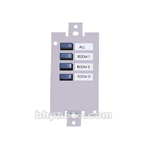 Ashly WR-2 - Wall-Mount 4-Position Preset Recall Remote for 24.24M