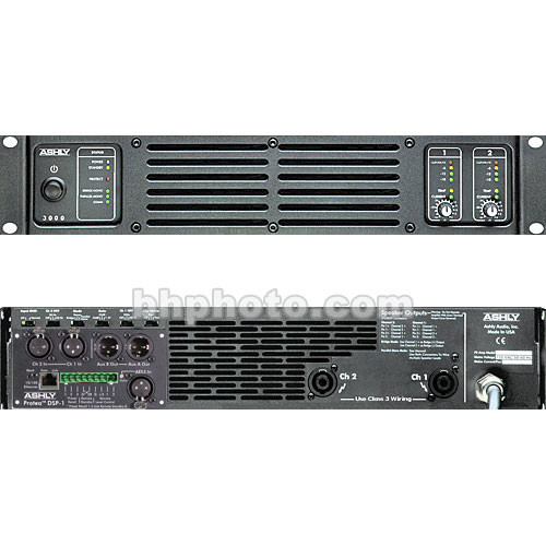 Ashly PE-3000DSP1 - Rackmount Stereo Power Amplifier w/DSP-1