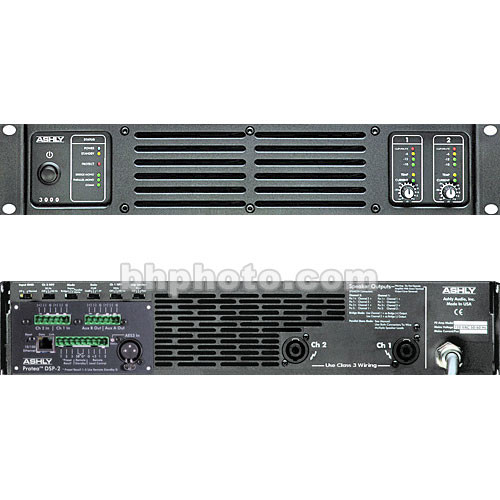 Ashly PE-3000DSP2 - Rackmount Stereo Power Amplifier w/DSP-2