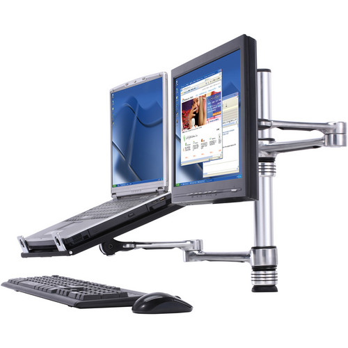 Atdec VF-AT NBC Dual Screen Notebook and Monitor Mount Combo
