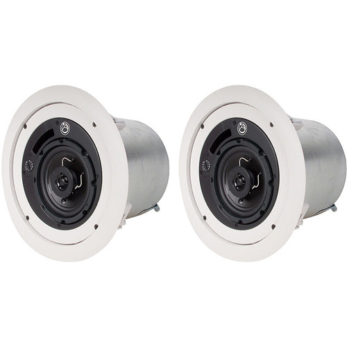 AtlasIED FAP42T 4" 2-Way Weather-Resistant Speaker System (Pair, White)
