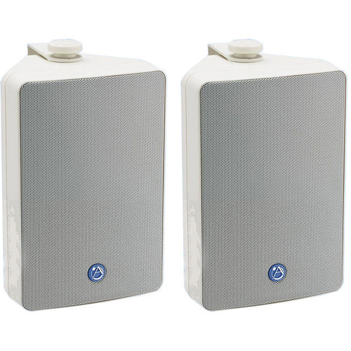 AtlasIED SM52TW Weather Resistant Speaker with Internal Transformer (White, Pair)