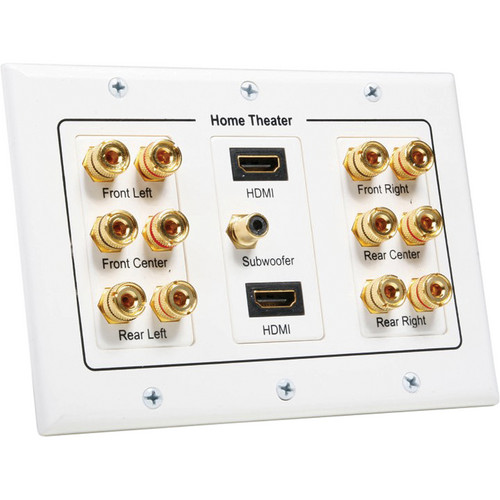Atlona 6.1 Speaker Wall Plate With 2 x HDMI Inputs