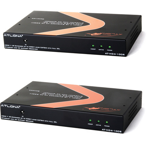 Atlona AT-HD4-100SR High Speed HDMI Over Single CAT5/6/7 Extender Kit