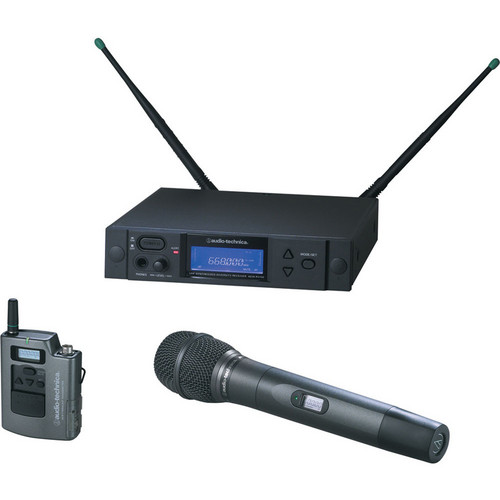 Audio-Technica 4000 Series AEW-4316aD UHF Wireless Bodypack & Handheld Hypercardioid Dynamic Microphone System (Band D)