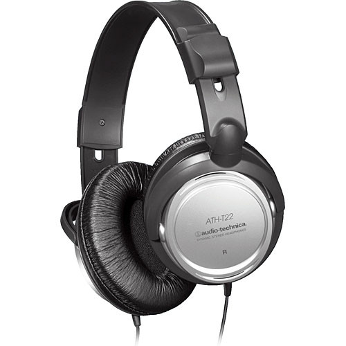 Audio-Technica ATH-T22 - Dynamic Closed-Back Circumaural Stereo Headphones