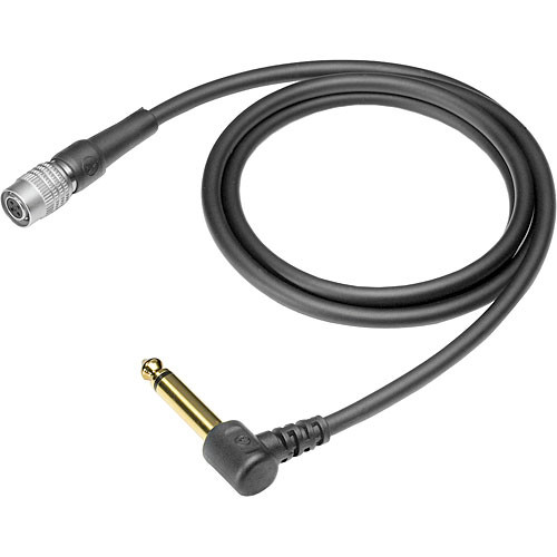 Audio-Technica AT-GRCW - Right-Angled Wireless Guitar Input Cable for UniPak Transmitters (36") (0.9m)