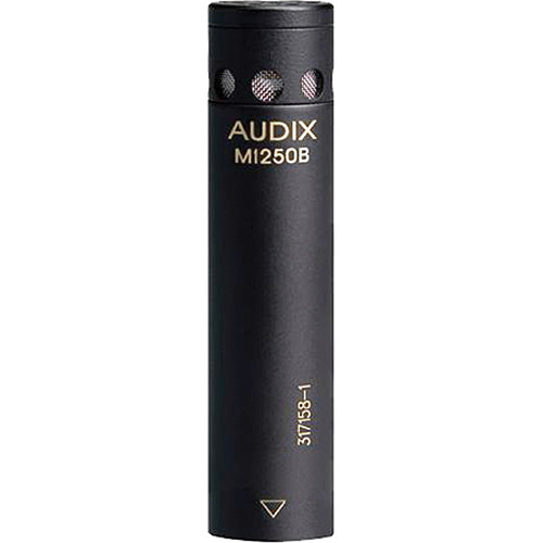 Audix M1250B Miniaturized Condenser Microphone (Cardioid, Black)