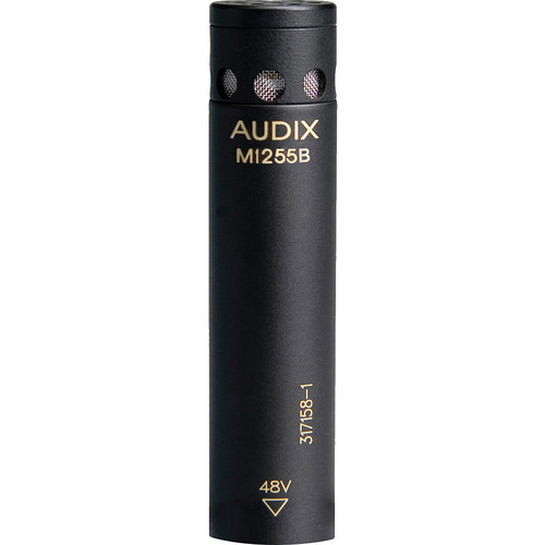 Audix M1255BW-HC Miniature Condenser Microphone with 25' Cable (Hypercardioid, White)