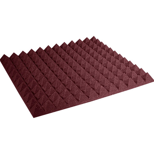 Auralex 2" Studiofoam Pyramid-22 (Burgundy) - 12 Pieces