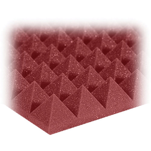 Auralex 2" Studiofoam Pyramid-24 (Burgundy) - 12 Pieces