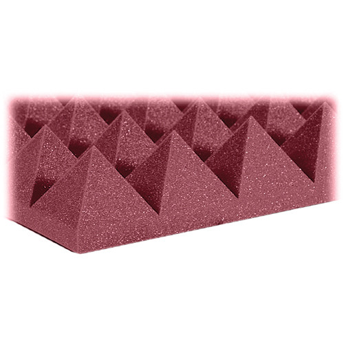 Auralex 4" Studiofoam Pyramid-22 (Burgundy) - 6 Pieces