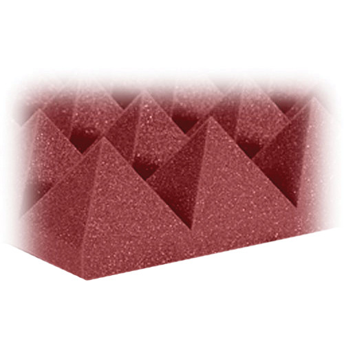 Auralex 4" Studiofoam Pyramid-24 (Burgundy) - 6 Pieces