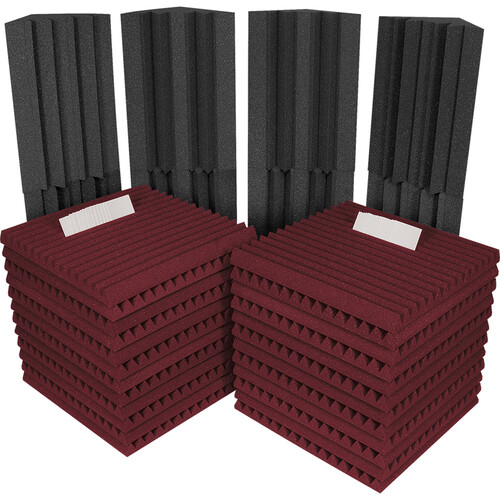 Auralex Project 2 Roominators Kit (Burgundy/Charcoal)